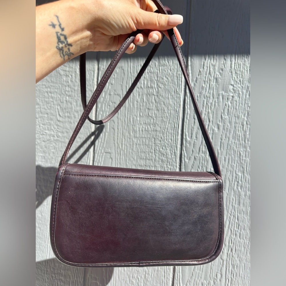 Vintage Coach Dinky in Burgundy! Made in NYC! - Picture 2 of 9